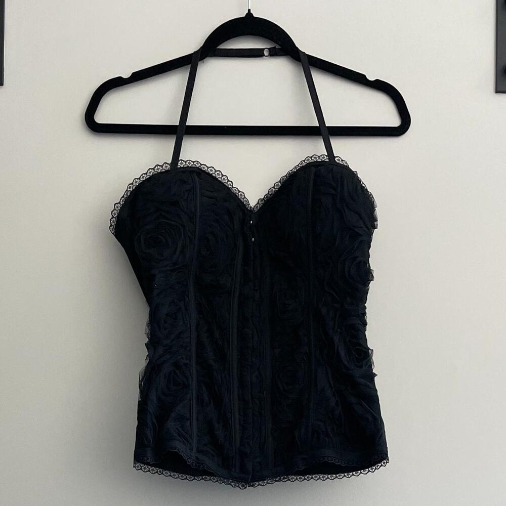 Black Roses Corset - Picture 2 of 4